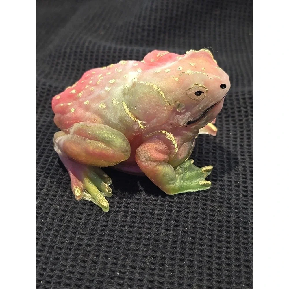 Handmade Resin Toad Multicolor 644